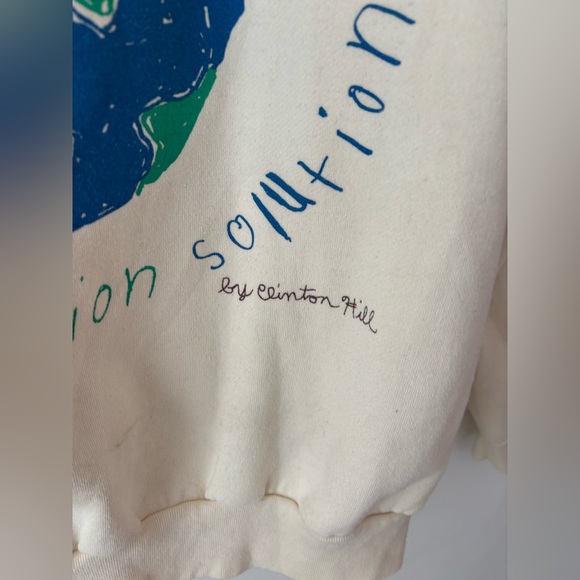 Vintage Cotton Ginny Kids Saving Earth Sweatshirt Made in Canada Oversized 90s - Picture 3 of 12